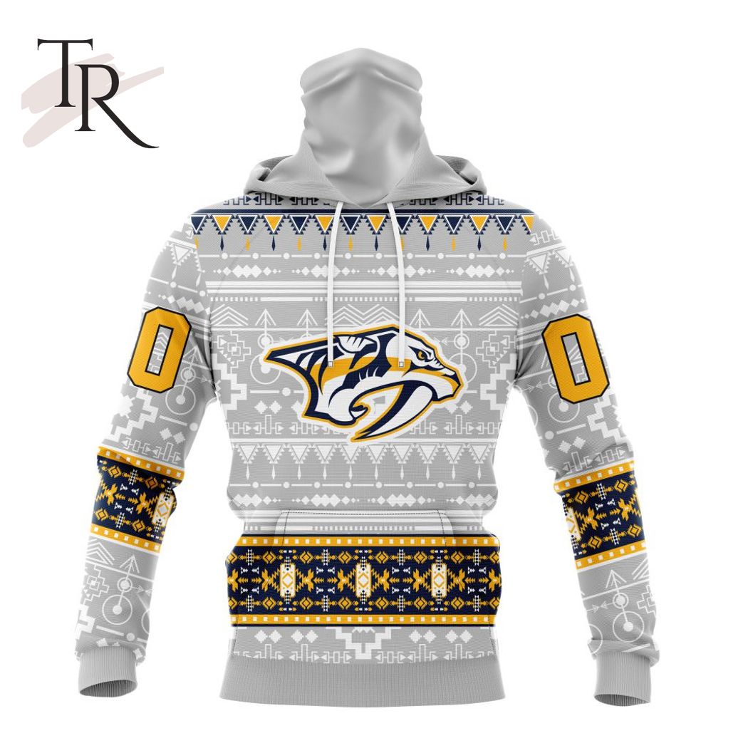 New 2025 NEW] ized NHL Nashville Predators Special Native Design Custom Hoodie - Image 4